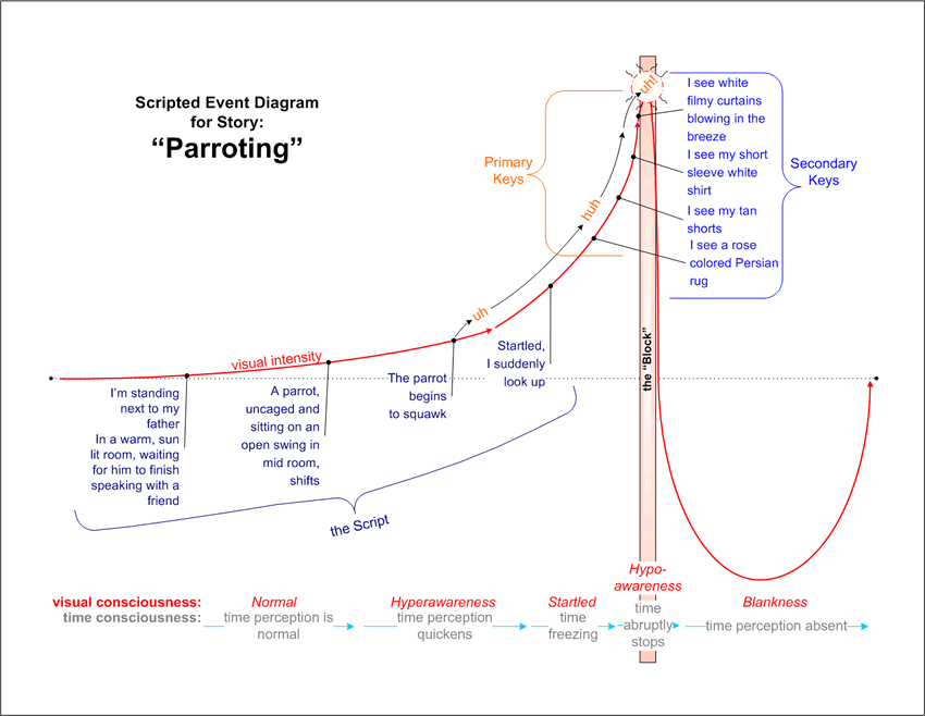 Parroting: a Scripted Event Diagram